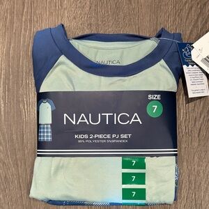 Nautica Kids 2-Piece Pajama Set - Blue and Light Green